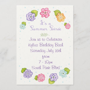 Floral Summer Soiree Kaart