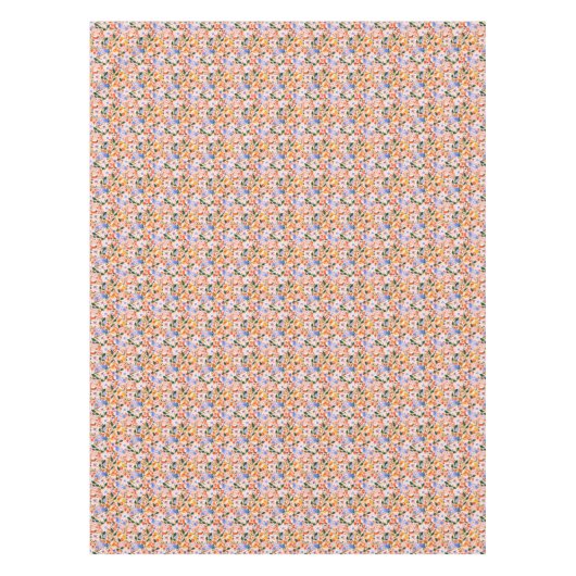 Floral Summer Wildflower Blooming Garden Tafelkleed (Voorkant)