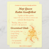 Floral Sun Handfasting Invitation Design 2 Kaart (Voorkant / Achterkant)