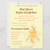 Floral Sun Handfasting Invitation Design 2 Kaart (Voorkant)