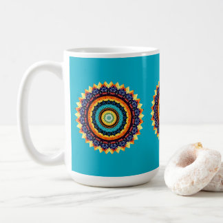 Floral Sun Mandala Mug Koffiemok