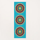 Floral Sun Mandala Yoga Mat (Voorkant)