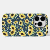 Floral sunflower case for iphone 14 pro (Achterkant (horizontaal))