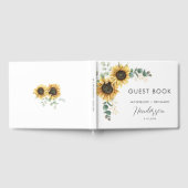 Floral Sunflower Wedding Gastenboek (Volledig)