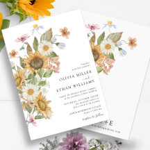 Floral Sunflower Wedding