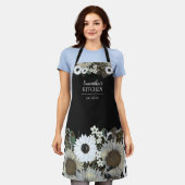 Floral Sunflower Women's Name Schort (Gedragen)
