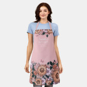 Floral Sunflower Women's Name Schort (Gedragen)