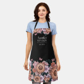 Floral Sunflower Women's Name Schort (Gedragen)