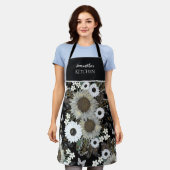 Floral Sunflower Women's Name Schort (Gedragen)