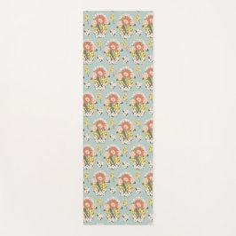 Floral Sunrise Yoga Mat