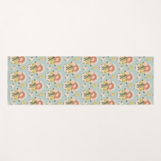 Floral Sunrise Yoga Mat (Voorkant (horizontaal))