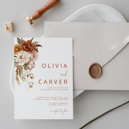 Floral Sunset bruiloft uitnodiging