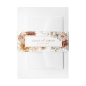 Floral Sunset Bruiloft Uitnodiging Belly Band Uitnodigingen Wikkel (Voorkant Voorbeeld)