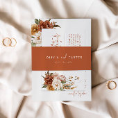 Floral Sunset Bruiloft Uitnodiging Belly Band Uitnodigingen Wikkel