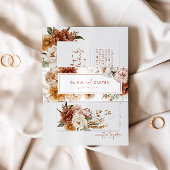 Floral Sunset Bruiloft Uitnodiging Belly Band Uitnodigingen Wikkel