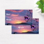 Floral Sunshine Gift Label Visitekaartjes (Bureau)