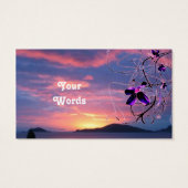 Floral Sunshine Gift Label Visitekaartjes (Achterkant)