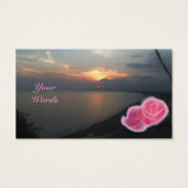 Floral Sunshine Gift Label Visitekaartjes (Achterkant)