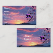 Floral Sunshine Profile Card Visitekaartje (Voorkant / Achterkant)