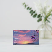 Floral Sunshine Profile Card Visitekaartje (Staand voorkant)
