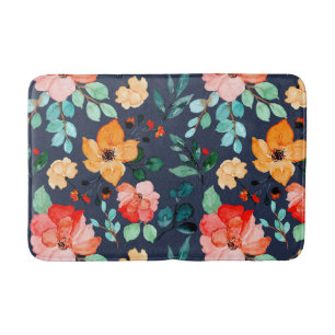 Floral Surface Patroon - Mode Decoratieve Lente Badmat