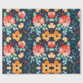 Floral Surface Patroon - Mode Decoratieve Lente Cadeaupapier (Vlak)