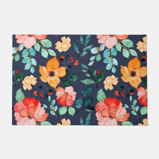 Floral Surface Patroon - Mode Decoratieve Lente Deurmat (Voorkant)