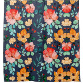 Floral Surface Patroon - Mode Decoratieve Lente Douchegordijn (Voorkant)
