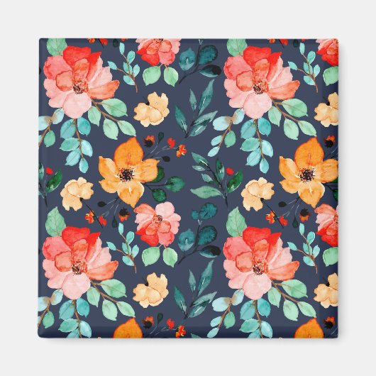 Floral Surface Patroon - Mode Decoratieve Lente Magneet (Voorkant)