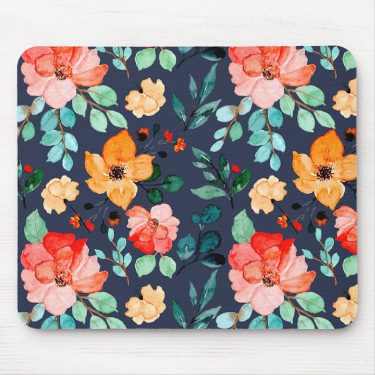 Floral Surface Patroon - Mode Decoratieve Lente Muismat (Voorkant)