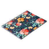 Floral Surface Patroon - Mode Decoratieve Lente Notitieboek (Linkerzijde)