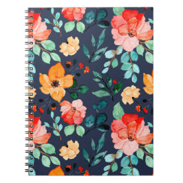Floral Surface Patroon - Mode Decoratieve Lente Notitieboek