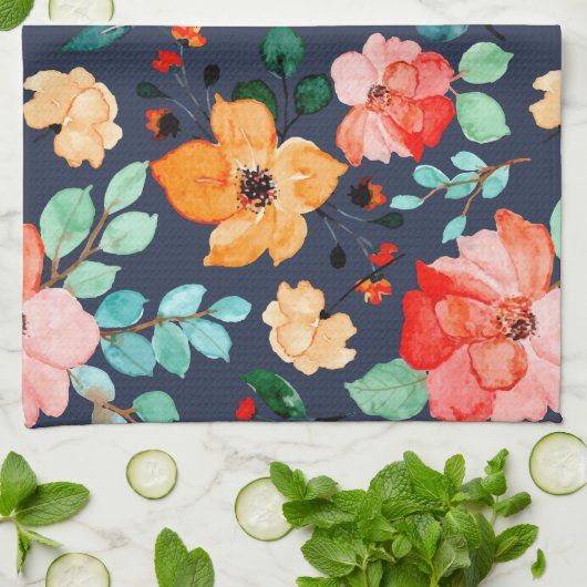 Floral Surface Patroon - Mode Decoratieve Lente Theedoek (Gevouwen)