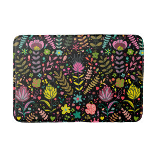 Floral Surface Patroon - Stijlvol bloembehangpapie Badmat