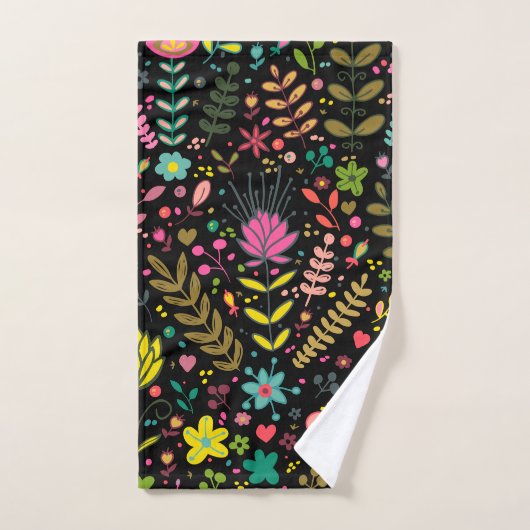 Floral Surface Patroon - Stijlvol bloembehangpapie Handdoek (Handdoek)