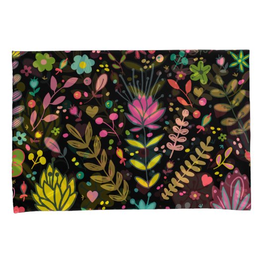 Floral Surface Patroon - Stijlvol bloembehangpapie Kussensloop (Voorkant-Rechts)