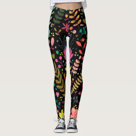 Floral Surface Patroon - Stijlvol bloembehangpapie Leggings