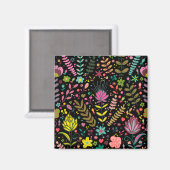 Floral Surface Patroon - Stijlvol bloembehangpapie Magneet (Voorkant / Achterkant)