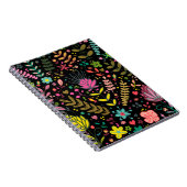 Floral Surface Patroon - Stijlvol bloembehangpapie Notitieboek (Rechterzijde)