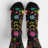 Floral Surface Patroon - Stijlvol bloembehangpapie Sokken (Top)