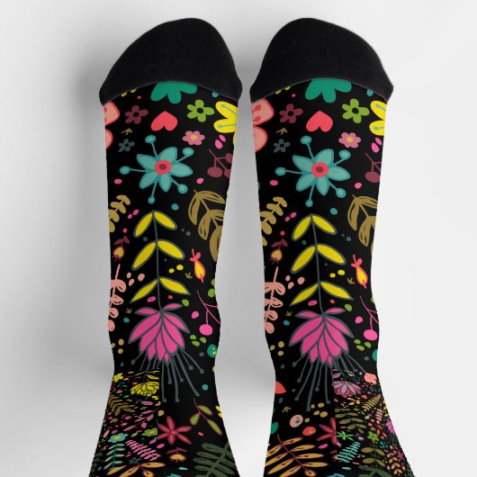 Floral Surface Patroon - Stijlvol bloembehangpapie Sokken (Top)