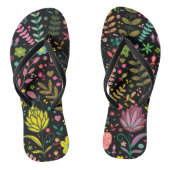 Floral Surface Patroon - Stijlvol bloembehangpapie Teenslippers (Voetbed)
