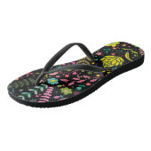 Floral Surface Patroon - Stijlvol bloembehangpapie Teenslippers (Schuin)