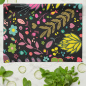 Floral Surface Patroon - Stijlvol bloembehangpapie Theedoek (Gevouwen)