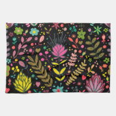 Floral Surface Patroon - Stijlvol bloembehangpapie Theedoek (Horizontaal)