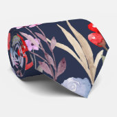 Floral Surface Pattern Fashion Botanical           Stropdas (Opgerold)