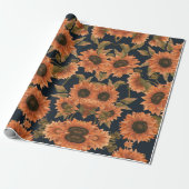 Floral Surface Pattern-Mode Decoratief Tropisch Cadeaupapier (Uitgerold)