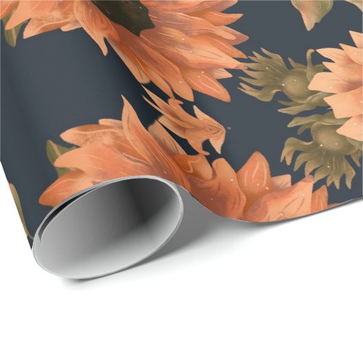 Floral Surface Pattern-Mode Decoratief Tropisch Cadeaupapier (Rol Hoek)