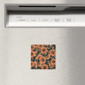 Floral Surface Pattern-Mode Decoratief Tropisch Magneet (Insitu (Vaatwasser))