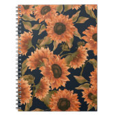 Floral Surface Pattern-Mode Decoratief Tropisch Notitieboek (Voorkant)